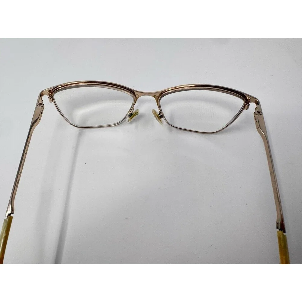 Ted Baker London TW503 NAV Eyeglass Frames Only Blue Gold 55-16-140